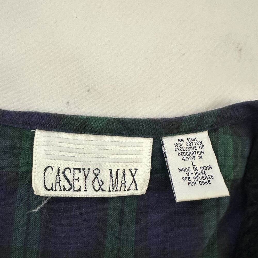 Casey & Max Womens Vintage 90s Christmas Vest Size L Velvet Embroidered Holiday - Picture 5 of 9